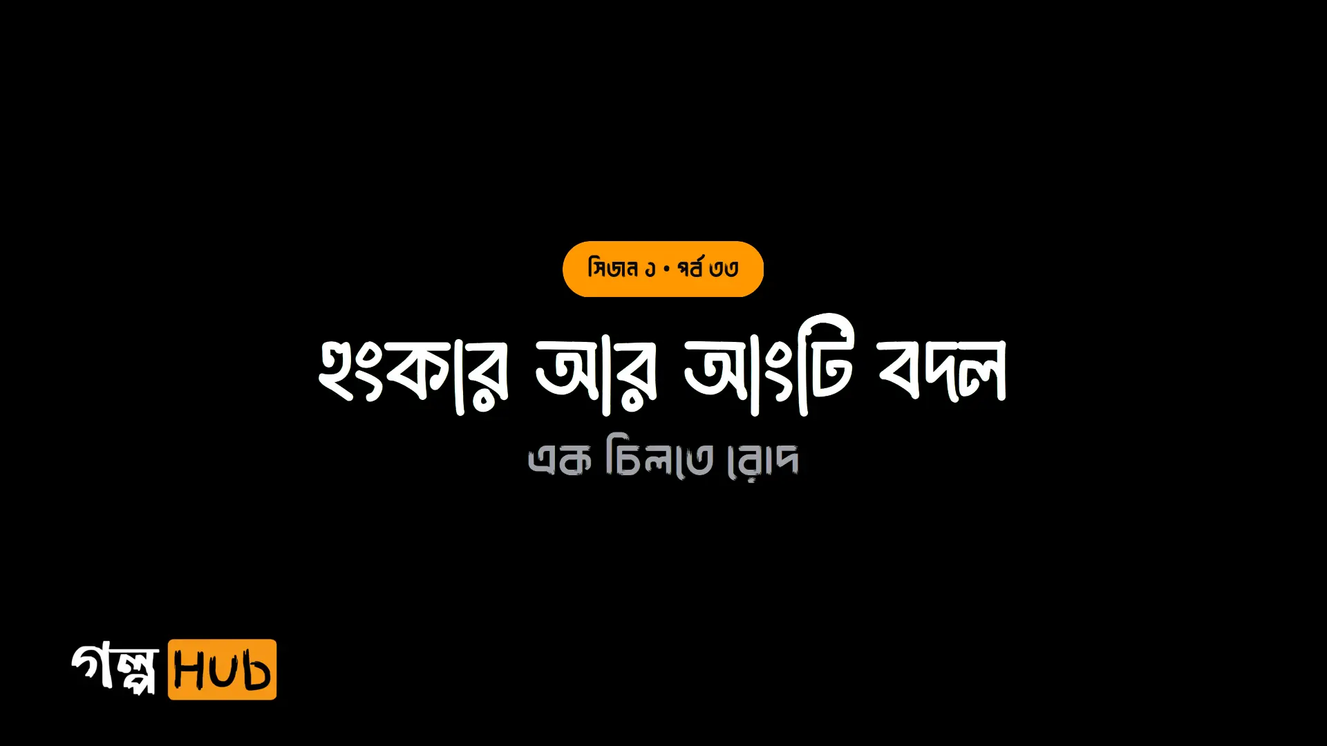 হুংকার আর আংটি বদল