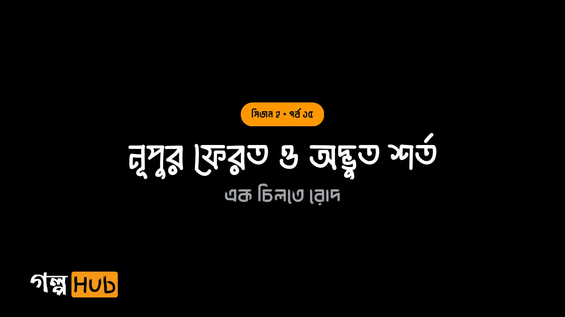 নূপুর ফেরত ও অদ্ভুত শর্ত