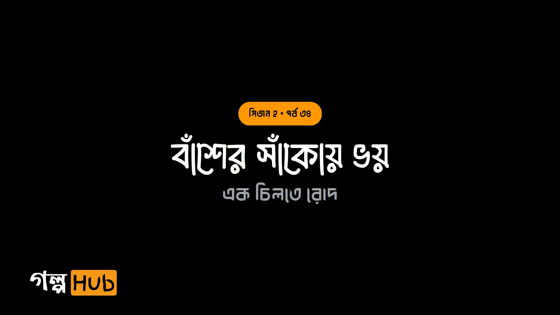 বাঁশের সাঁকোয় ভয়