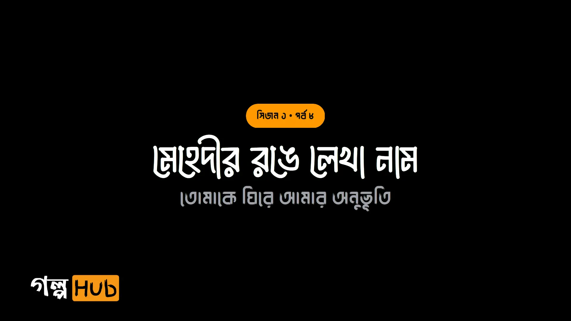 মেহেদীর রঙে লেখা নাম