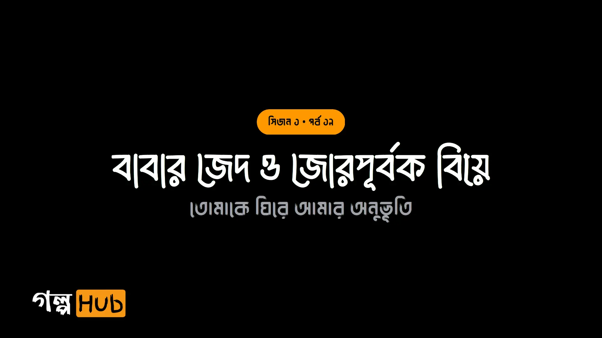 বাবার জেদ ও জোরপূর্বক বিয়ে