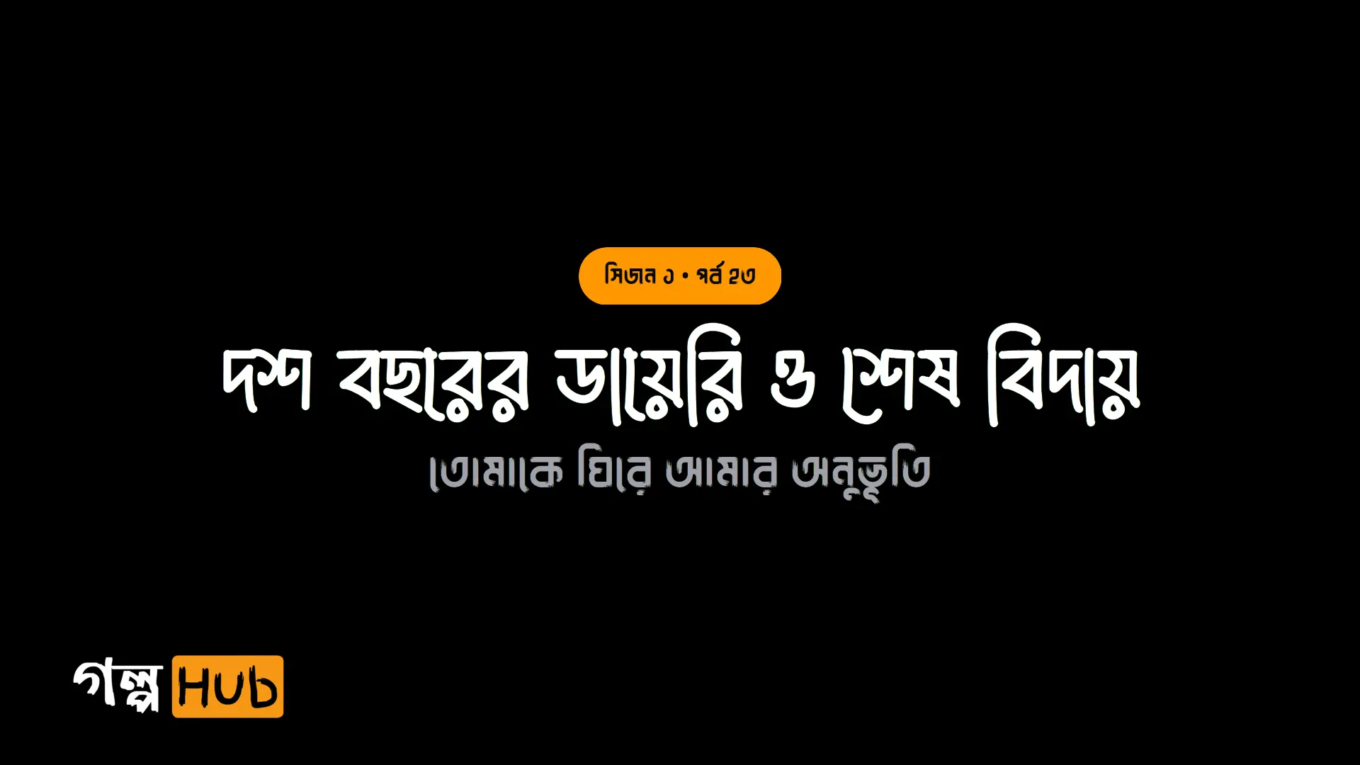 দশ বছরের ডায়েরি ও শেষ বিদায়