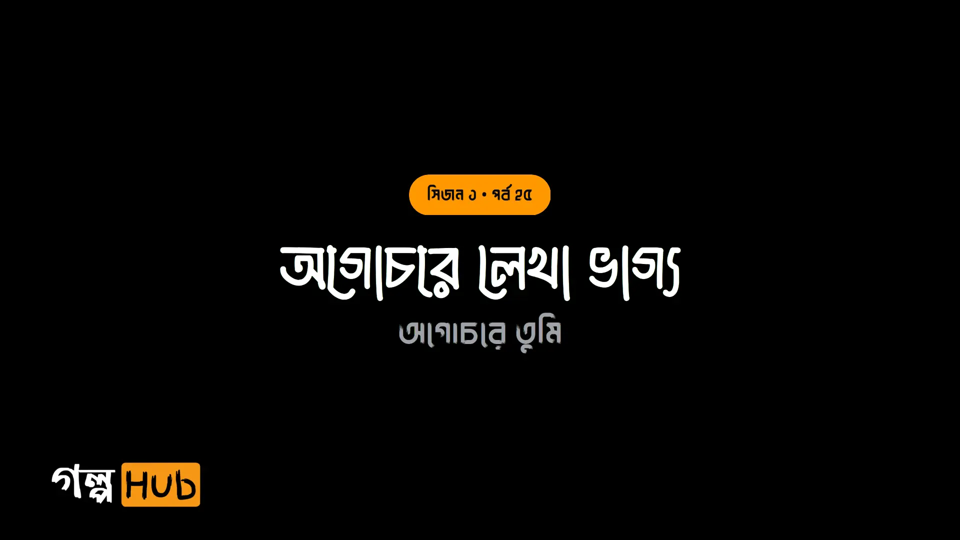 অগোচরে লেখা ভাগ্য