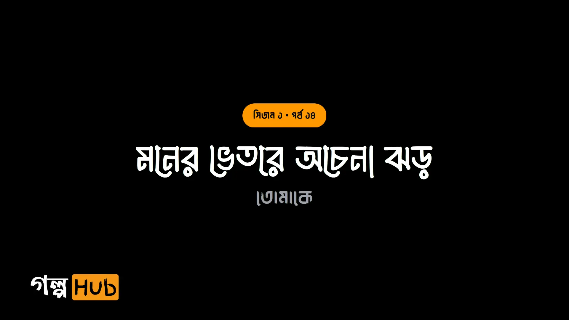 মনের ভেতরে অচেনা ঝড়