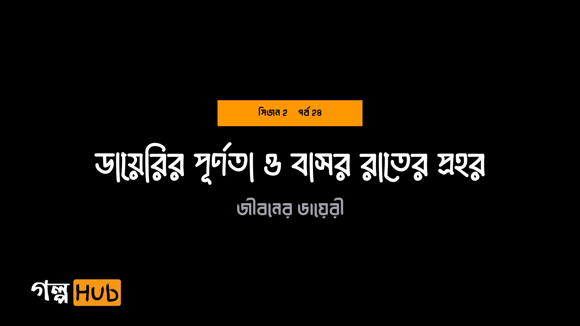 ডায়েরির পূর্ণতা ও বাসর রাতের প্রহর