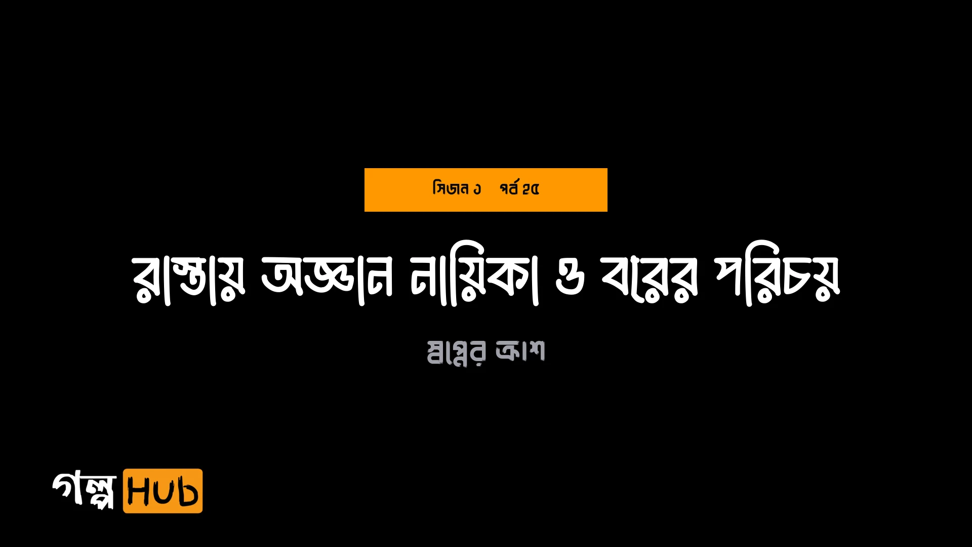 রাস্তায় অজ্ঞান নায়িকা ও বরের পরিচয়